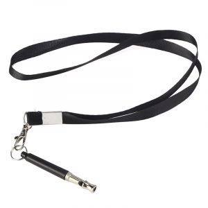 Pet Dog Whistle Training Obedience Ultra Sonic Sound - Silver + Black