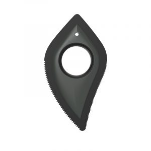 Pet hair remover with sawtooth