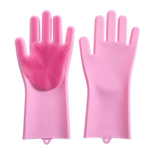 Silicone dishwashing gloves