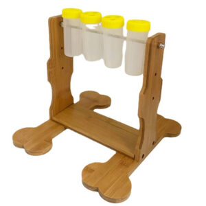 Premium Bamboo Pet Feeder