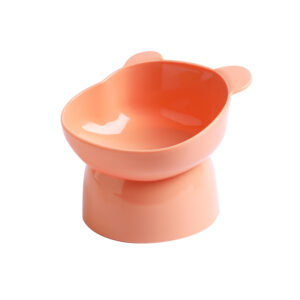 Tall bear head feeding bowl