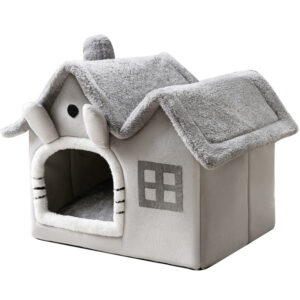 Double roof house pet kennel
