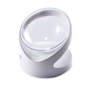 Transparent pet bowl feeder