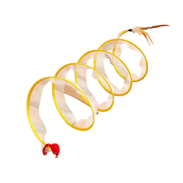 BW3301643(1) Cat Tunnel Feather Cat Toy