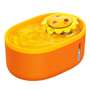 Silent Orange ABS Automatic Pet Water Dispenser