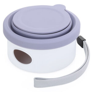Travel Dog Bowl, Folding Silicone Pet Dishes, Portable Pet Food Bowl, Pet Treat Storage Bowl, Silicone Dog Water Bowl