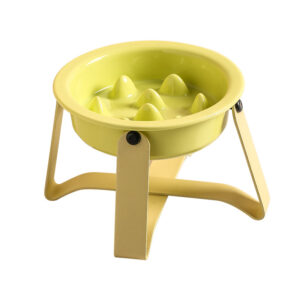 Pet bowl with iron rack