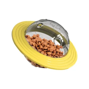 UFO Shape Interactive Dog Cat Food Ball Bowl