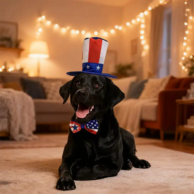 BW3307196(5) Pet bow tie hat